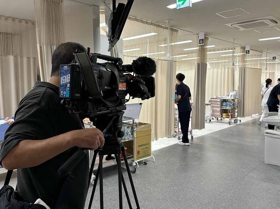 当院の無料施設間搬送サービスを取材していただきました