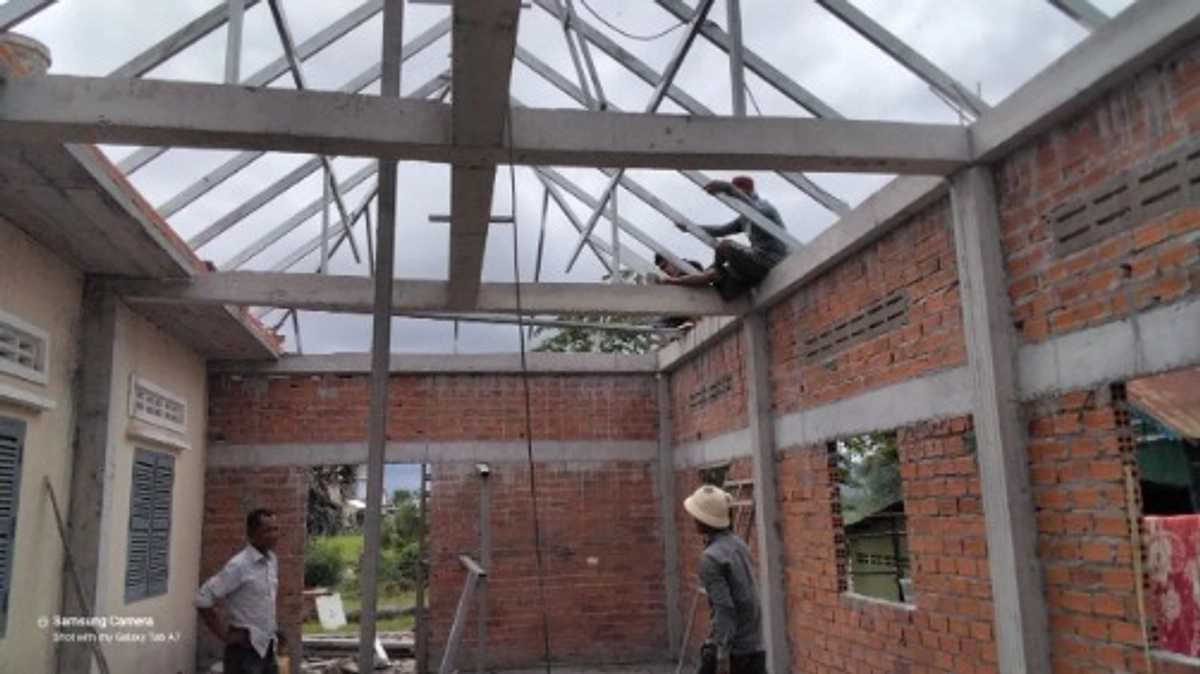 【母子棟の建設進捗報告】躯体工事完了！屋根が出来ました。