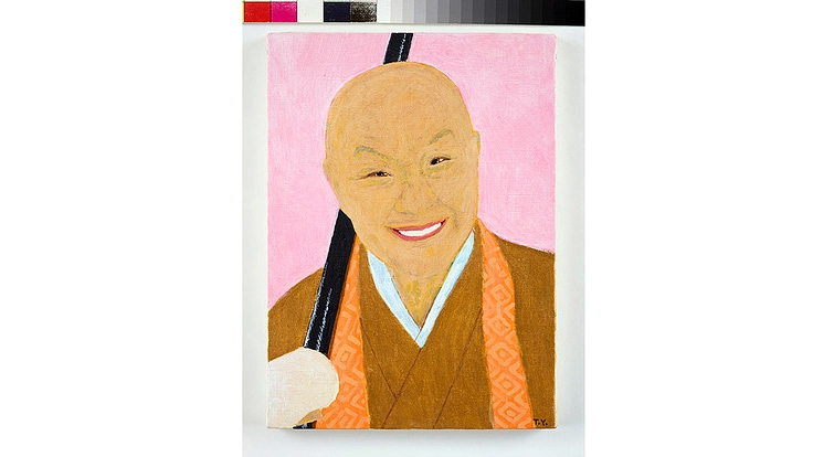 瀬戸内寂聴生誕100年記念碑（画　横尾忠則先生提供）