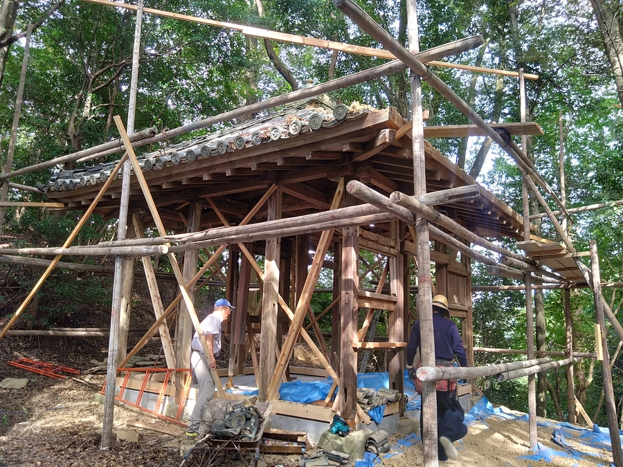 修繕工事の様子です！