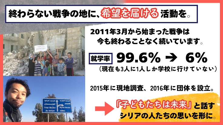 忘れ去られそうなシリアに未来を。教育支援で平和をつくる挑戦! 4枚目