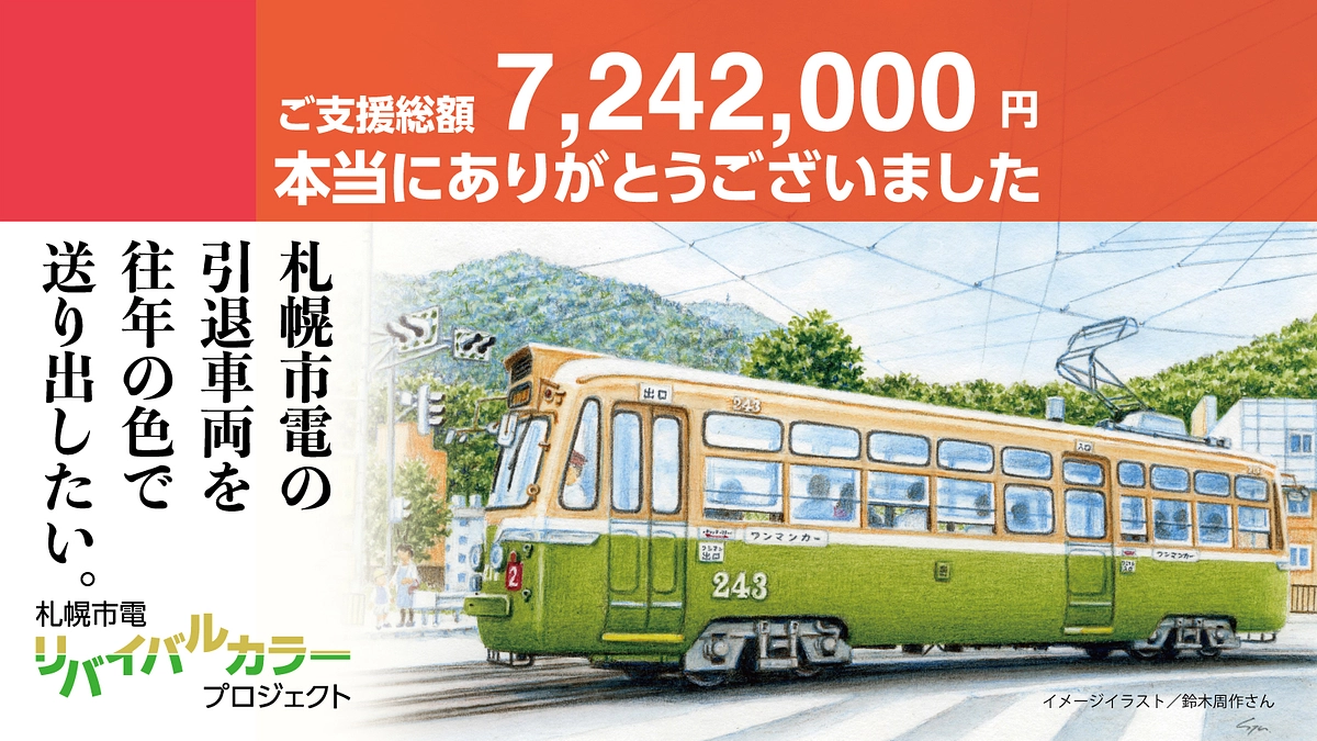 活動報告 札幌市電リバイバルカラーPJ｜引退車両を往年の色で