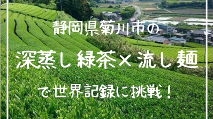 菊川の深蒸し茶再起へ。世界記録への挑戦で町おこしを！