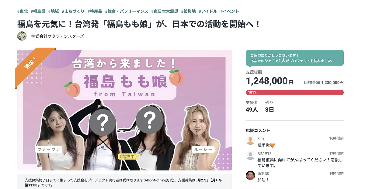 【目標達成！感謝！！！】応援ありがとうございます！！！