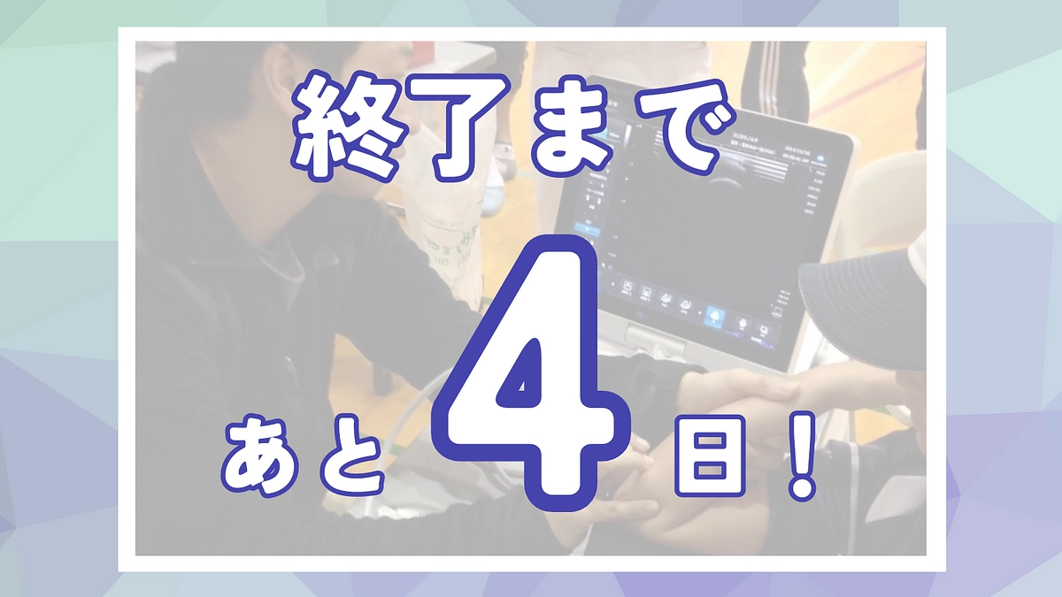 あと4日！プロジェクト概要を説明いたします！
