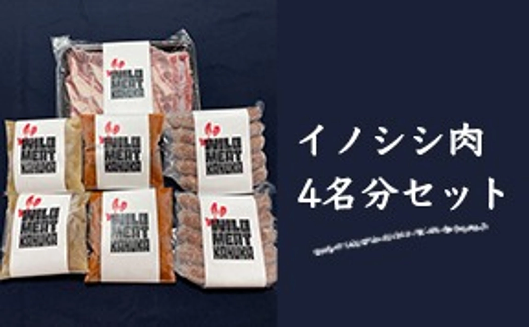 イノシシ肉セット (各４名分）