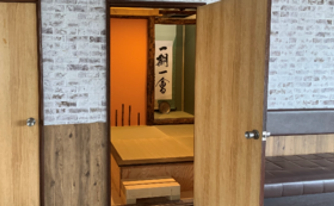 組立式茶室の設置