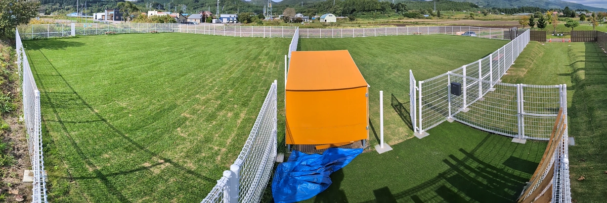 ドッグラン　着々と準備が進んでおります！