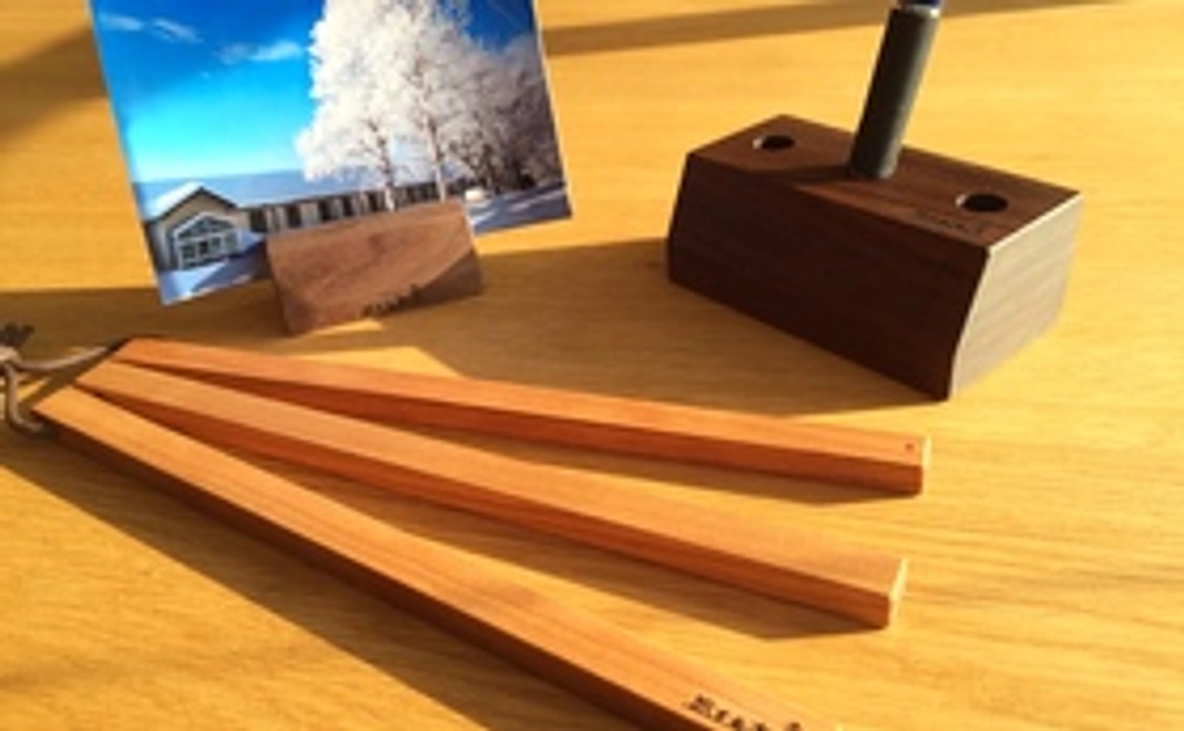 木工クラフト3点（鍋敷き・ペン立て・カード立て）