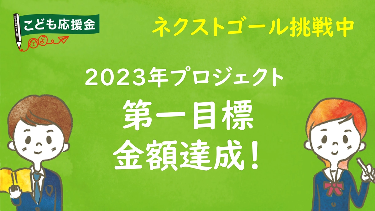 現在挑戦中のクラウドファンディング、第一目標金額を達成しました！