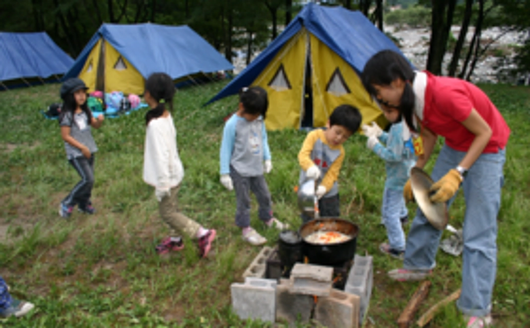 子どもたちにキャンプ体験を！応援プラン