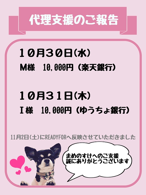 代理支援反映しました