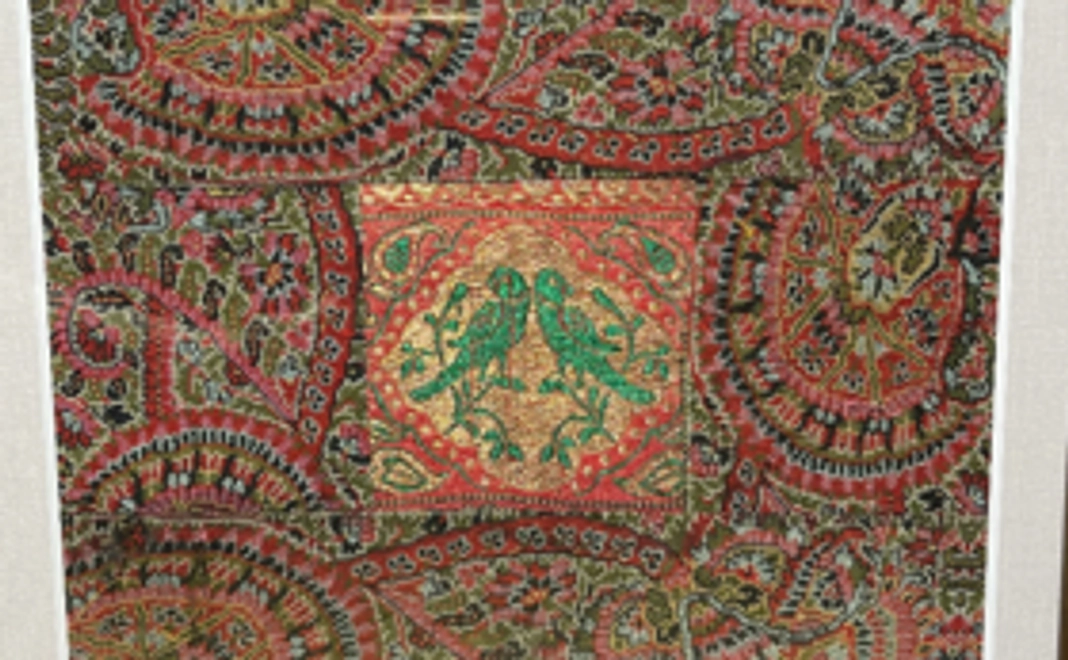 パキスタンの伝統図案 手織りタペストリー