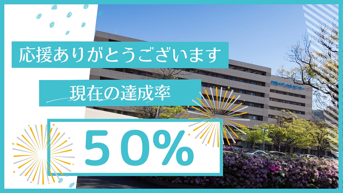 ご支援総額50%を達成しました！