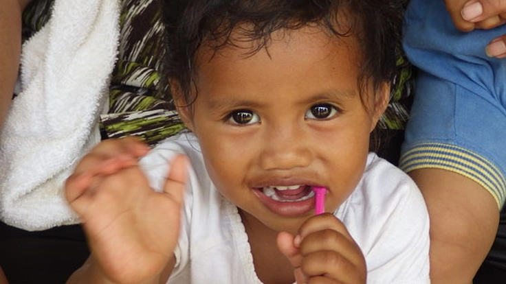 トンガ王国で子どもたちのむし歯を減らして笑顔を増やしたい！