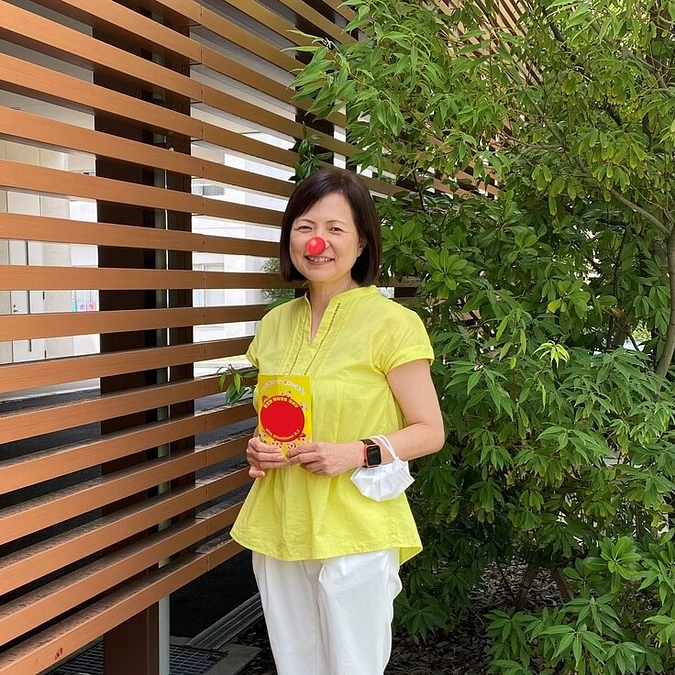 クリニクラウンの活動を長年応援してくださっている枝光さんからの応援メッセージ