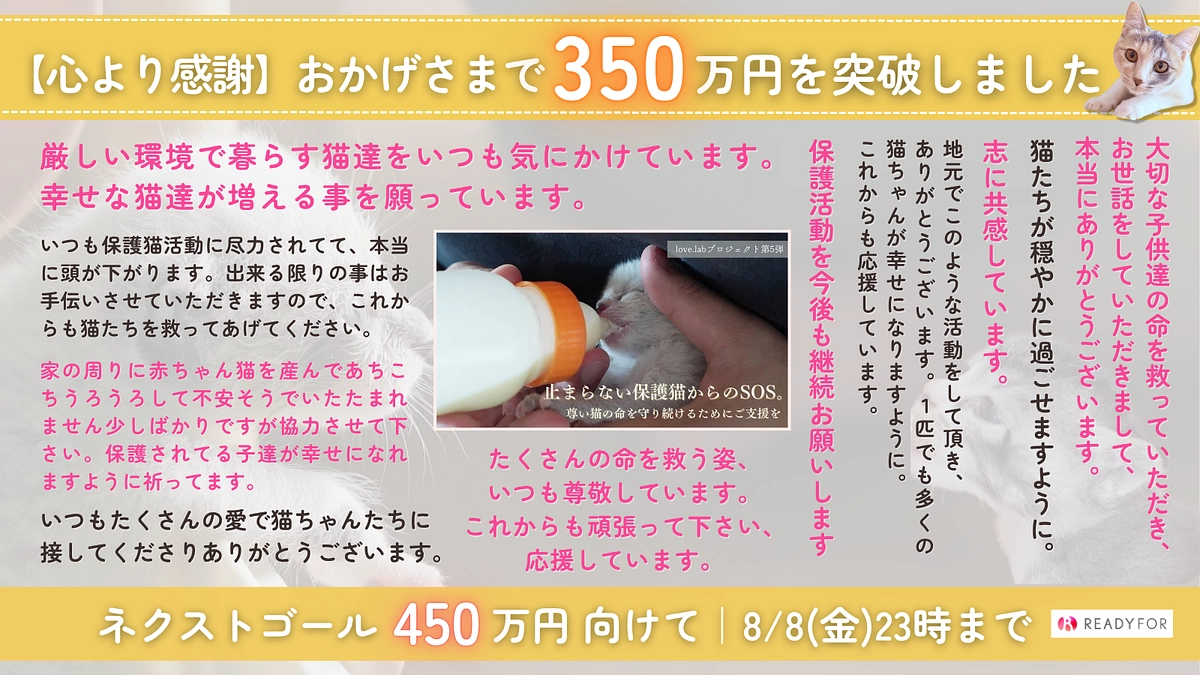 第一目標350万円を達成！ネクストゴール450万円に向けて