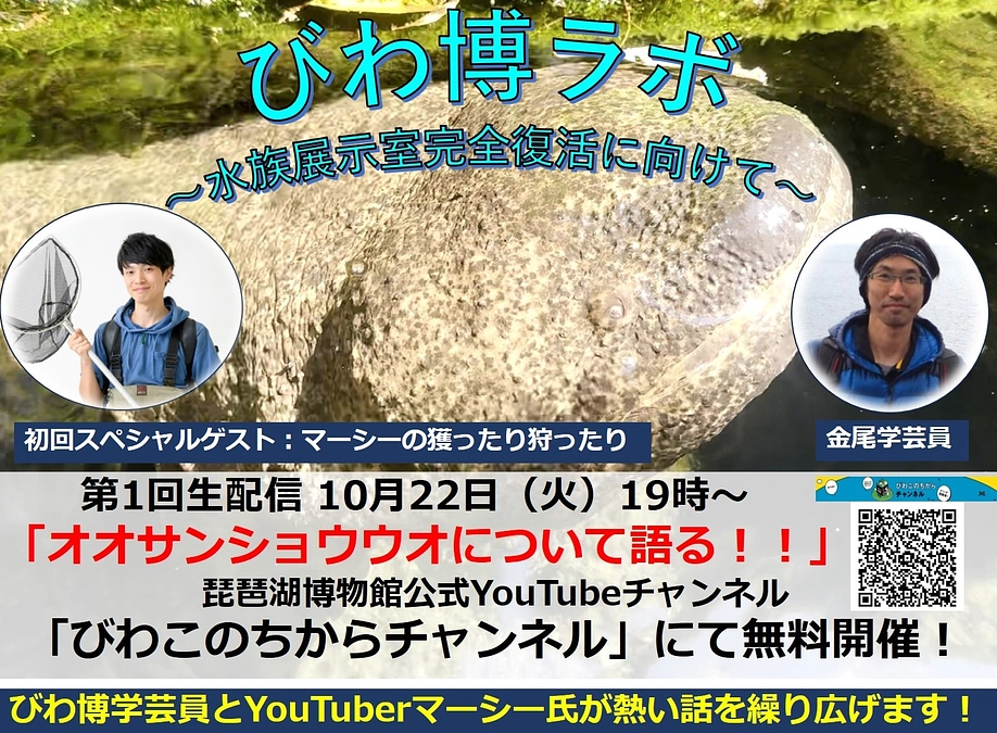 【オンライン生配信『びわ博ラボ』を開催します！】