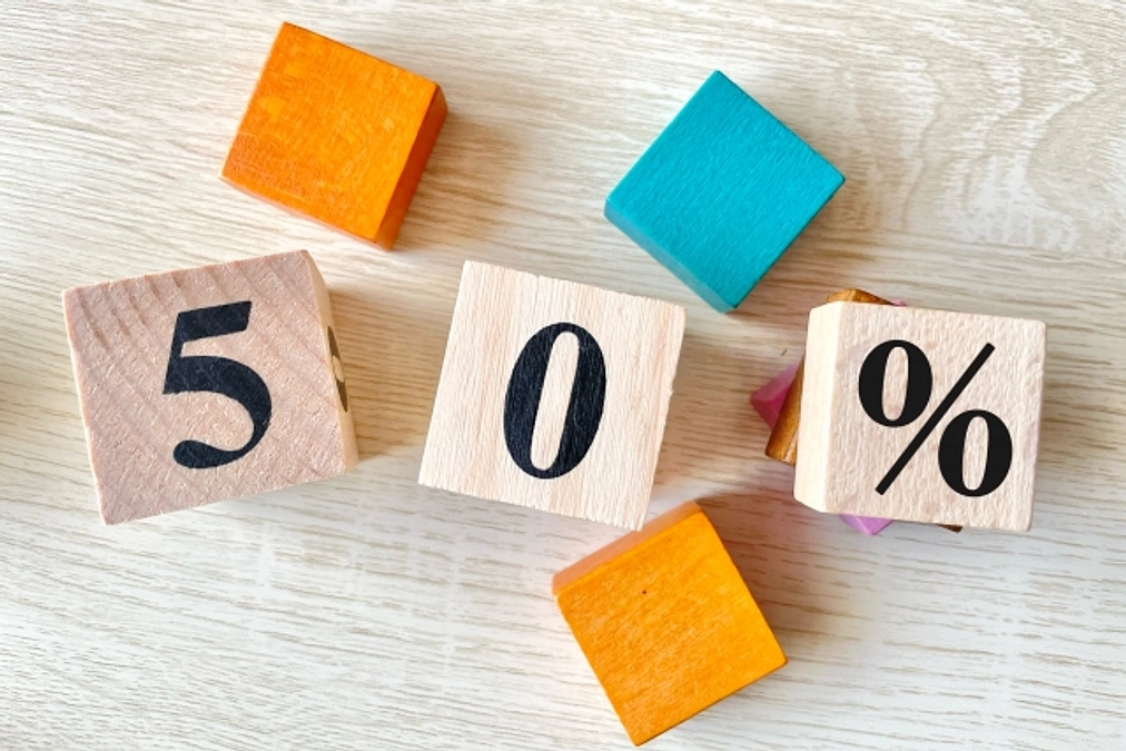 達成率50%到達しました！！