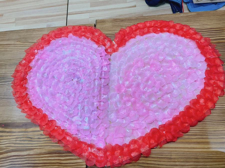 定休日にバレンタインブースの作成！！