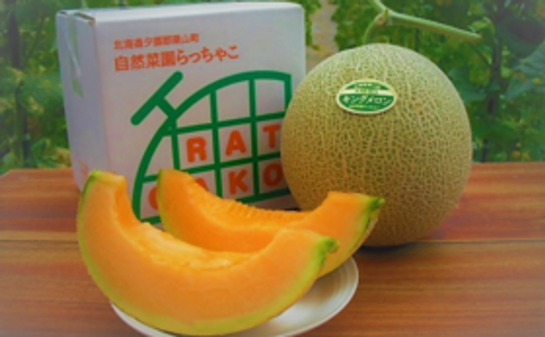 無農薬・無化学肥料のキングメロン　１玉