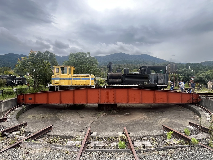 【旧加悦SL広場にて、4号機関車の牽引試験を行いました！】