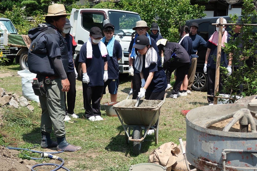 桂垣支柱工事・打設