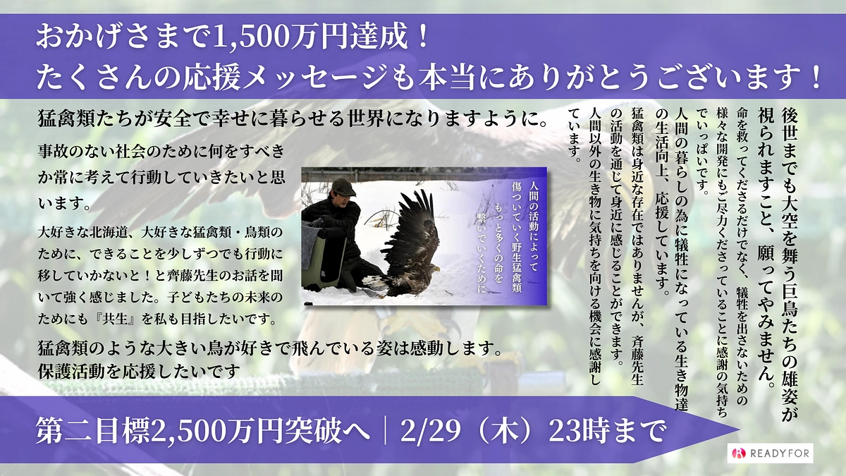 クラウドファンディング第一目標達成のご報告と御礼、そして今後について