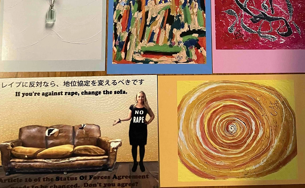 キャサリン・ジェーン・フィッシャー　アートポストカード8枚セット ＆ジェーンさん直筆サイン入りサンクスカード