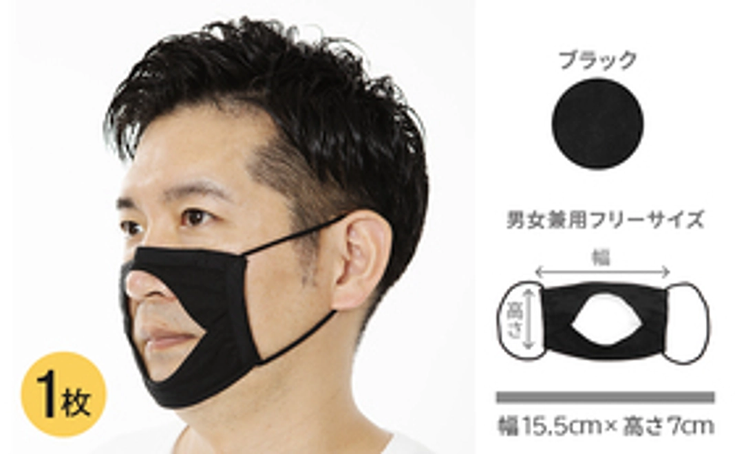 ブラックのインナーマスク１枚