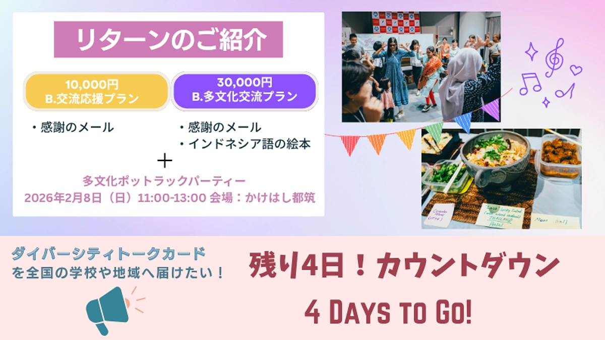 残り4日カウントダウン！リターンの紹介②