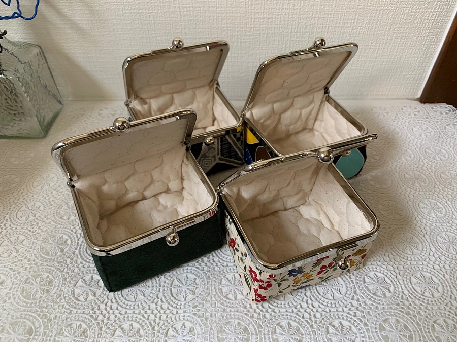 がま口作製練習中！