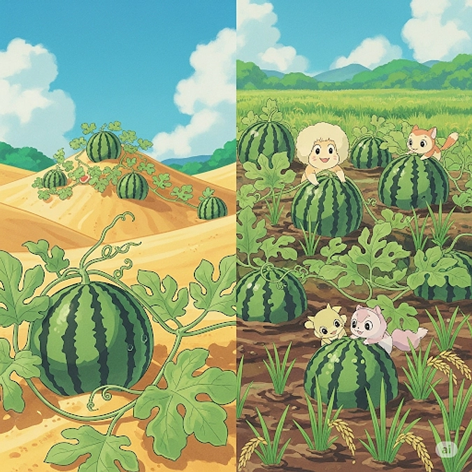 🌞 二つの異なる土壌が育む、内灘町の贅沢スイカ体験 🍉