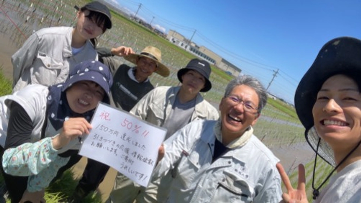 目標の50％、150万円に達しました！