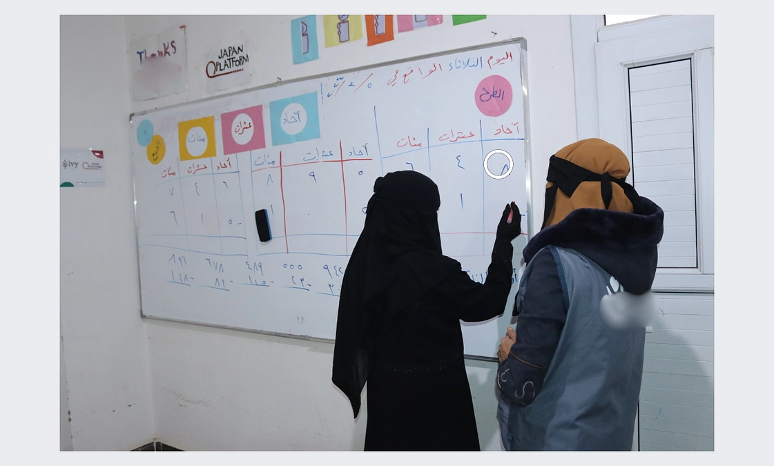 【シリア】小学校を卒業していない若者へ初等教育を提供しています！