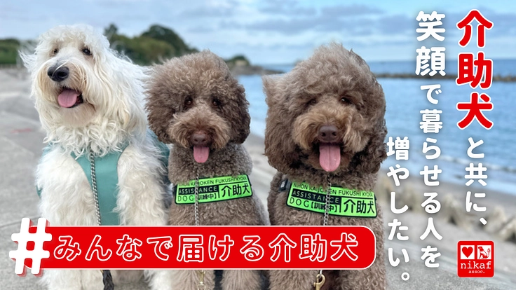 #みんなで届ける介助犬｜介助犬と共に笑顔で暮らせる人を増やしたい。
