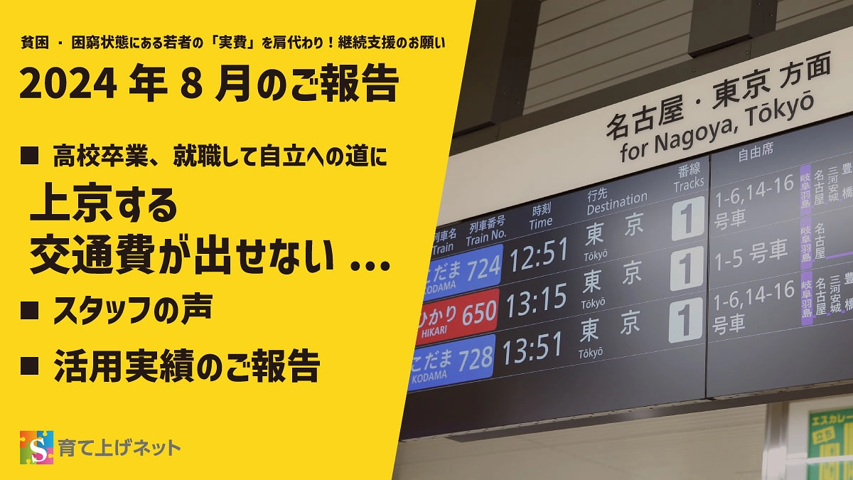 【報告】24年8月の活動状況