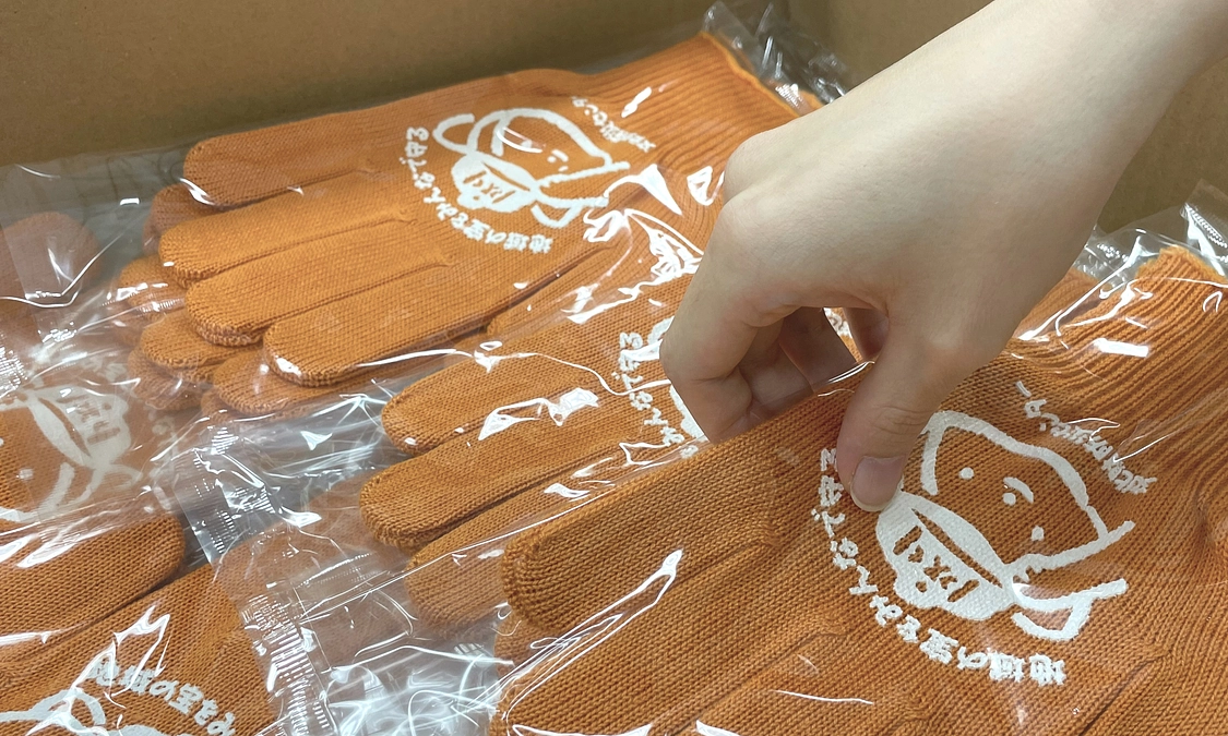 返礼品の封入が始まりました！