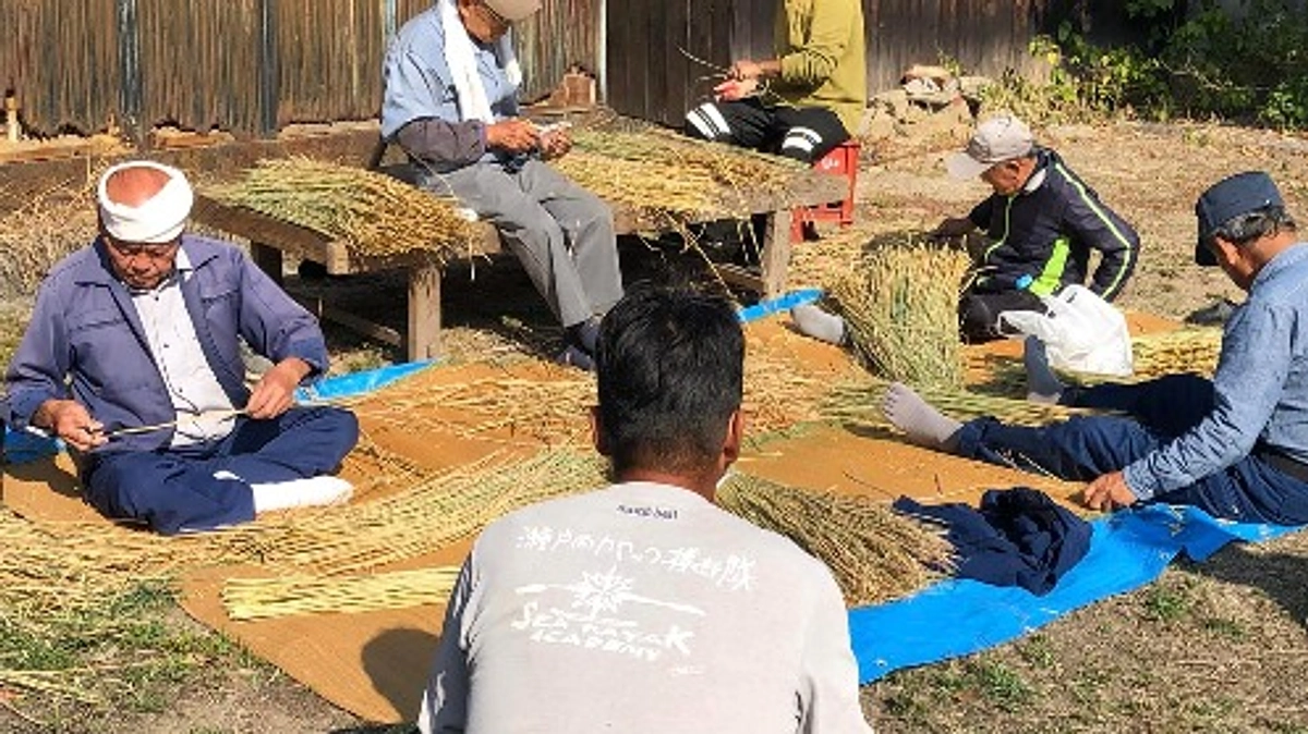 仙酔島付近で滞在します（白石島の様子）