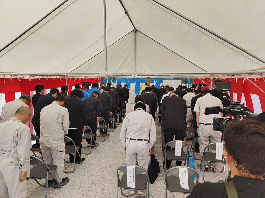 新しい展示館の起工式が執り行われました