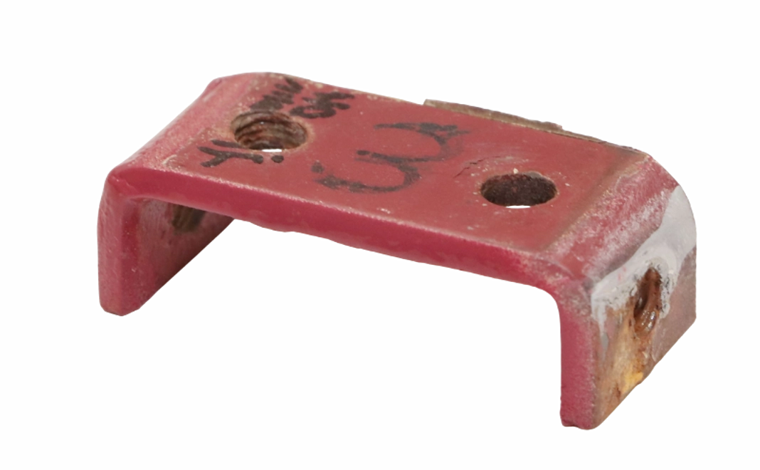 寄附控除対象外｜【実物パーツ】雨樋止め金具＜ラウンジカー・赤＞