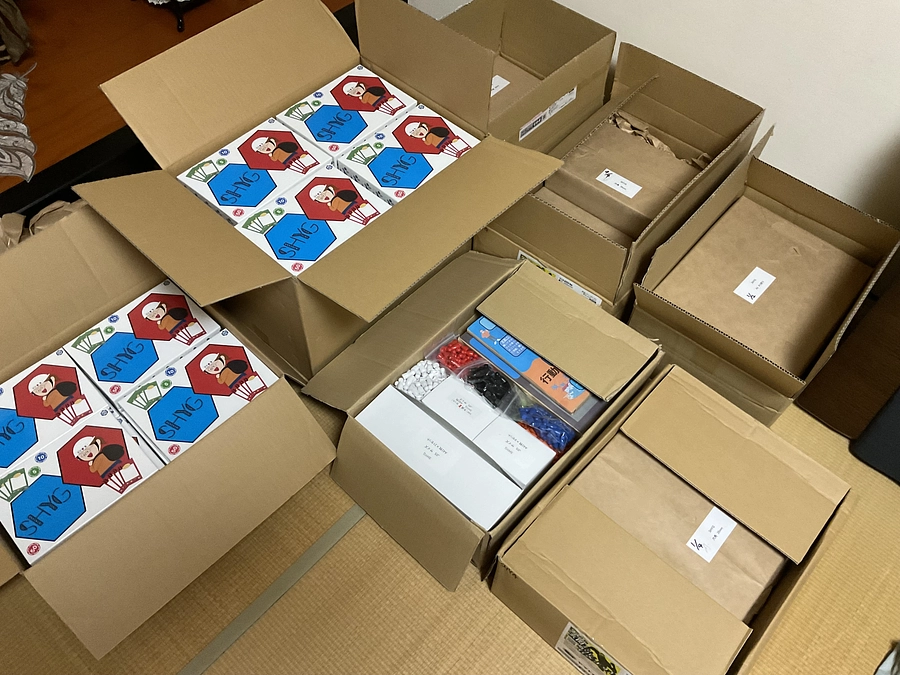 ゲーム到着！&箱詰め