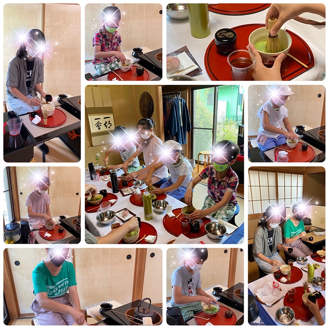 こども達がお茶室へ