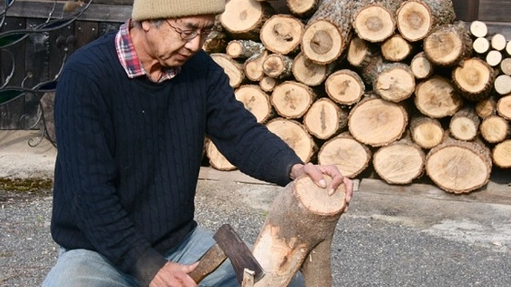 山の木のアートを見て、触って、感じてもらえる展示会をしたい。