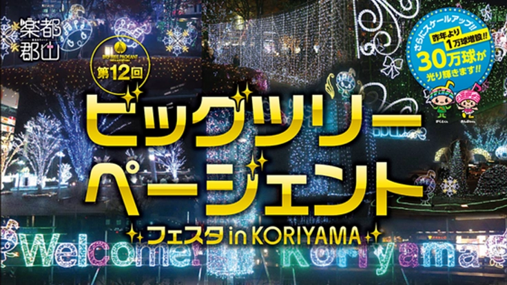 福島県郡山発！冬の街中を彩るイルミネーションイベントを開催！