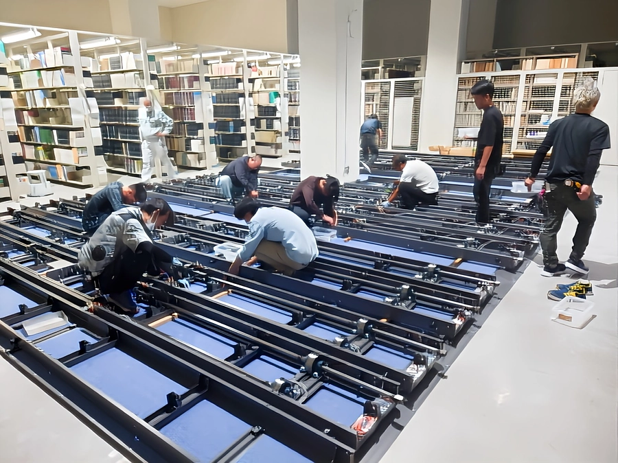 地下書架の解体