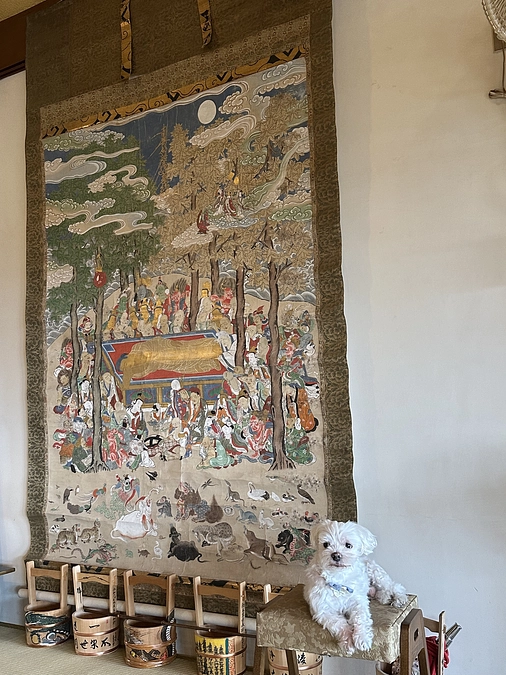 涅槃図を開帳しました。