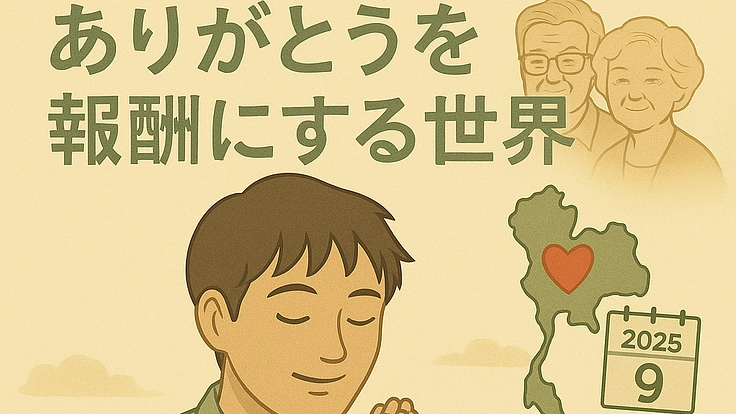 「ありがとうを報酬にする世界をはじめたい」