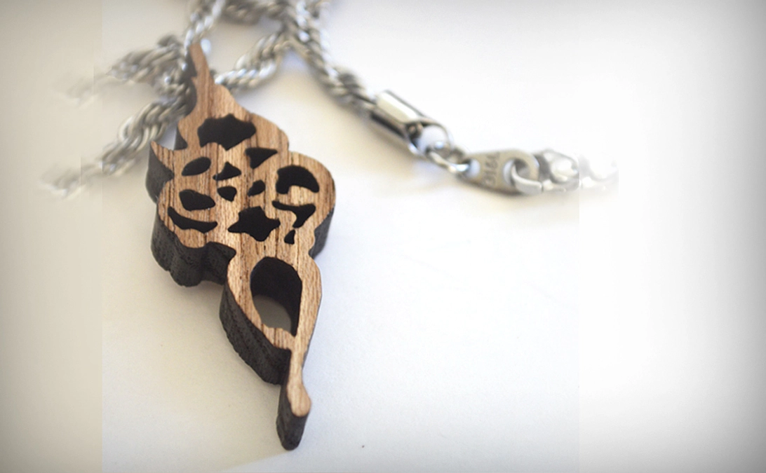 追加のリターンの間伐材ペンダントについて