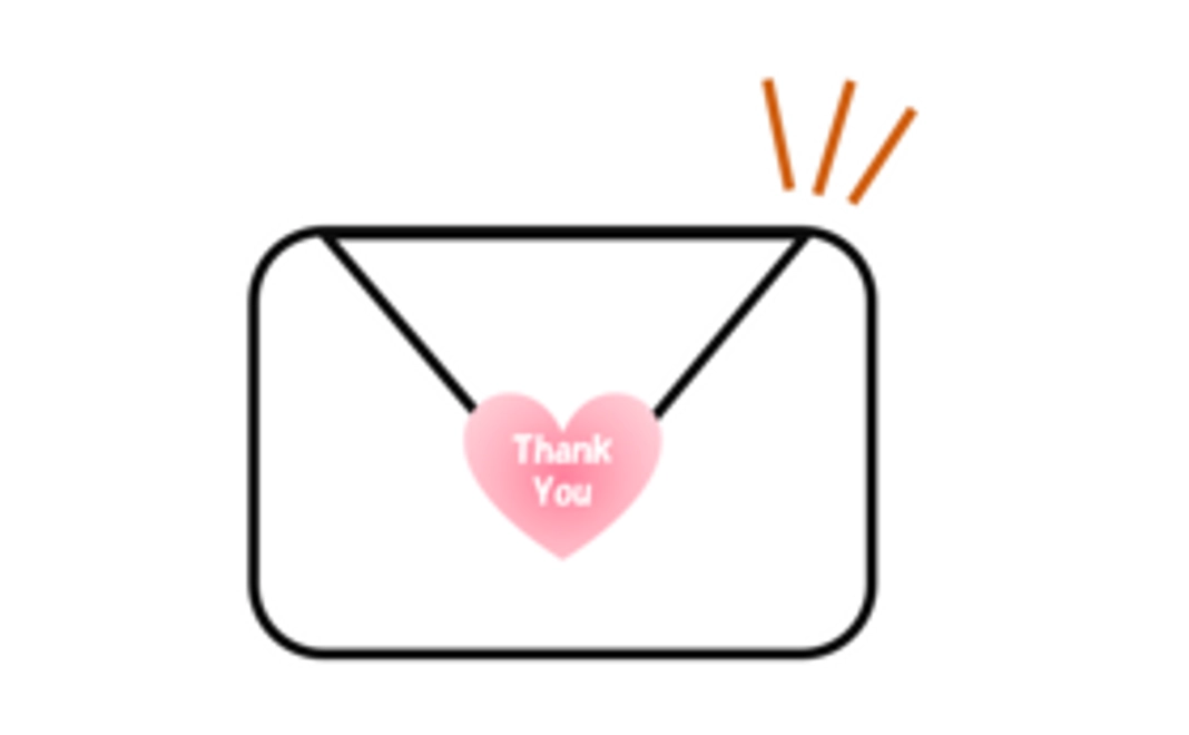 5000円のご支援（感謝のメール）